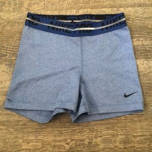 Blue Nike Pro Spandex